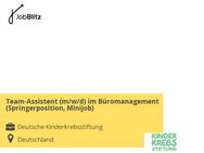 Team-Assistent (m/w/d) im Büromanagement (Springerposition, Minijob)