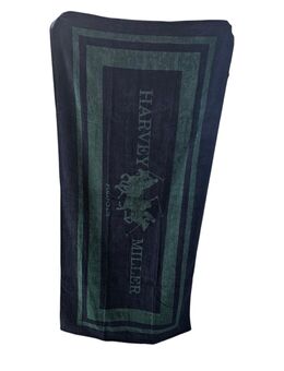 Strandtuch Harvey Miller Polo Club 140x70 Strandtuch inkl Sportbeutel Navy Green - Leipzig Alt-West