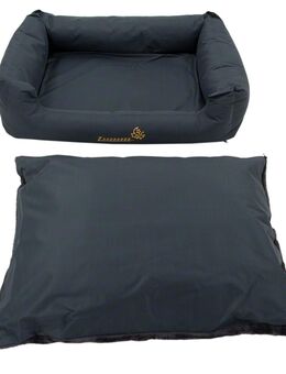 Set: Hundebett Sleepy Time mit Kissen + Vetbed® Isobed SL Hundedecke Paw - Set Größe L
