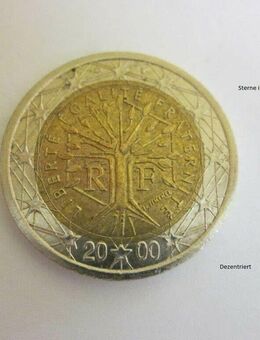 Frankreich 2 Euro 2000 - Fehlprägung -3522-23- s. Bild(er) - Mahlberg