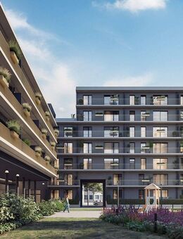 Stadtapartment mit sep. Küche, großen Fensterfronten und Balkon zum grünen Innenhof - München