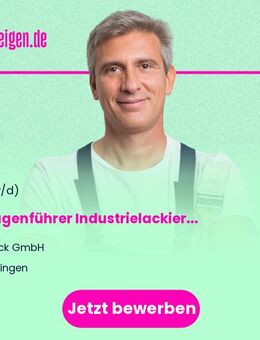 Anlagenführer Industrielackierung / Spritzroboter (m/w/d) - Ertingen
