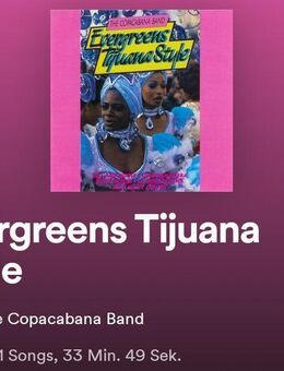 "The Copacabana Band", ohne Papierhülse - Landau (Pfalz)