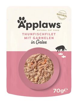 Applaws Pouch in Jelly 16 x 70 g - Thunfisch mit Garnelen