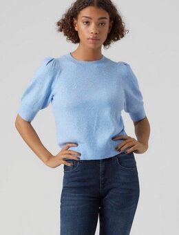 Vero Moda Strickpullover VMDOFFY 2/4 O-NECK PULLOVER GA NOOS mit leichten Puffärmeln