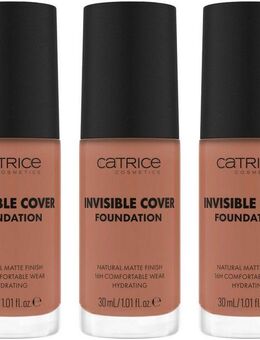 Catrice Foundation Invisible Cover Foundation, 3-tlg., mit langanhaltendem Finish