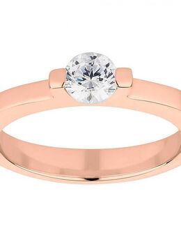 Verlobungsring Damenring CAB3444 mit Rosefarbiger Beschichtung - Aholming