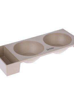 Modern Living Doppelnapf Kioto - 2 x 450 ml, L 38 x B 15 x H 5,6 cm