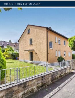 Würzburg-Stadt: Bezugsfreies sanierungsbedürftiges Zwei-Familienhaus Nähe Uniklinik zu verkaufen - Würzburg