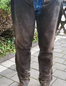 Schwarze Wildleder Chaps in 58119