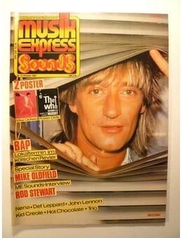 MUSIKEXPRESS SOUNDS Musik Heft 10/1983 Rod Stewart - Bremen
