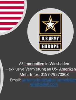 AS IMMOBILIEN: Vermietung an US Amerikaner Mainz Wiesbaden Hochheim Hofheim Rheingau Rheinhessen - Wiesbaden