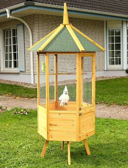 6-Eck Vogelkäfig XXL Vogelhaus Vogelvoliere Voliere Haus Holz - Wuppertal