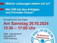 Info Veranstaltung Pflegegrad und Schwerbehindertenausweis - Duisburg