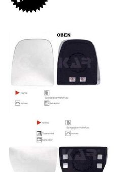 SPIEGELGLAS RECHTS OBEN U. UNTEN KON BEH TOT IVECO DAILY 4 5 6 - Dortmund Wickede