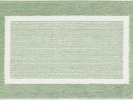 Andiamo Badematte Maui, Höhe 15 mm, rutschhemmend beschichtet, fußbodenheizungsgeeignet, Polyester, rechteckig, 2er-Set 40x60 cm / 50x80 cm, gestreift, mit Bordüre, auch als 2er Set erhältlich