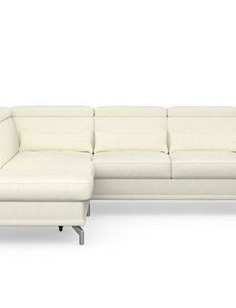 sit&more Ecksofa Cabrio L-Form, mit Sitztiefenverstellung, Arm- und Kopfteilverstellung, 3 Nierenkissen, Federkern, optional Bettfunktion und Stauraum