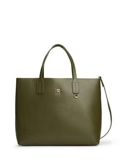 Tommy Hilfiger Satchel TH ICON SATCHEL, Damen Umhängetasche, Tragetasche mit Innentasche