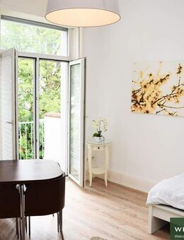 Pauschalmiete: Charmant möbliertes Single-Apartment mit Altbaucharme und Balkon - Frankfurt (Main)
