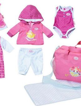 Baby Born Puppenkleidung Great Value Set,43 cm (Set, bestehend aus 5 tlg. Kleidungsset, Wickeltasche inkl. Wickelunterlage)