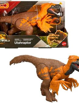 Mattel® Actionfigur Jurassic World, Rebirth, Wild Roar, Utahraptor