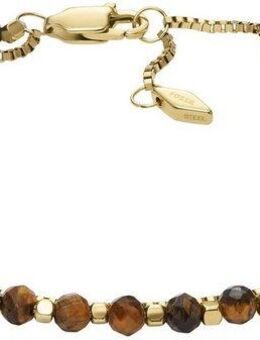 Fossil Armband Schmuck Geschenk Metall Edelstahl JEWELRY, mit Amethyst, Tigerauge, Rhodochrosit