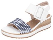 Remonte ELLE-Collection Sandalette, Sommerschuh, Sandale, Bequemschuh mit Klett unter der Zierschnalle