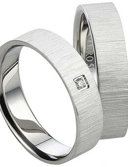 Edelstahlringe AB1032-AB1007 mit Diamant - Aholming