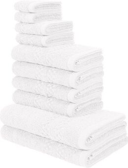 my home Handtuch Set Regona, als 10 tlg Set und Serie, Premium Handtücher, 500 gr/m², Frottier (Set, 10-St), Duschtücher, Handtücher, Gästetücher, Seiftücher, 100% Baumwolle
