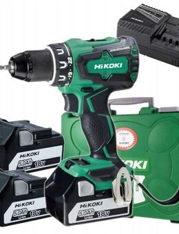 Akkuschrauber Brushless Hitachi HIKOKI 18V DS18DBSL 3x5Ah Akku & Ladegerät 70Nm KOFFER - Wuppertal
