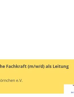 Pädagogische Fachkraft (m/w/d) als Leitung - Köln