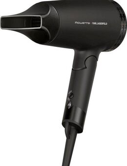 Rowenta Haartrockner Rowenta x Karl Lagerfeld CV184L Express Style Haartrockner, 1600 W, kompaktes, klappbares Design perfekt für Unterwegs, ultraleicht