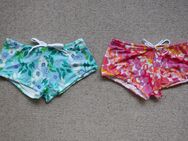 2 Lahua Badehosen Swim Trunks Floral Blumen bunt multicolor blau pink grün rosa weiß Größe L - Niddatal