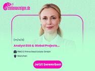 Analyst (m/w/d) ESG & Global Projects - München