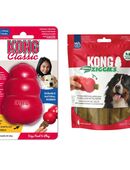 KONG Classic - KONG M (8,5 cm) + Kong Ziggies Enhanced (227 g) in 00000