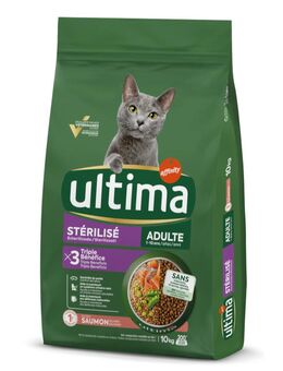 1,5 kg gratis! 7,5 kg / 10 kg Ultima - 10 kg Sterilized Adult Lachs