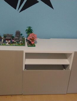 Weißgraues Sideboard / Lowboard / TV-Schrank – schlicht & modern - Wiesbaden Dotzheim