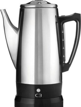C3 Kaffeebereiter Perkolator Basic, für 4 bis 12 Tassen besonders bekömmlichen und magenschonenden Kaffee