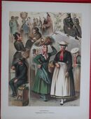 Lithografie , Trachten , Hannover ,Umgebung von Bremen und Hamburg , A. Kretschmer ,M58 in 02828