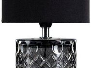 Pauleen Tischleuchte Crystal Glow, ohne Leuchtmittel, E14, max. 20W E14, schwarz/grau, 230V, Stoff/Glas