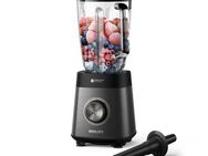 Philips Standmixer HR3040/00 5000 Series, mit ProBlend Plus-Technologie, 1200 W, 2-Liter-Behälter und automatischer Reinigung, Edelstahl/Grau