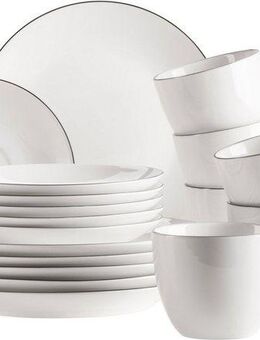 MÄSER Kaffeeservice FELISE, Kaffeeservice, Porzellan (18-tlg), 6 Personen, Porzellan, Geschirr-Set, Service