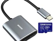 OTG USB 3.0 Typ C, DUAL Speicherkartenleser BENFEI, SD & MicroSD Laufwerke, Samsung PROPlus MicroSDXC 512GB mit einer Datenübertragung von bis zu 160MB/s, inklusive SD-Adapter - Fürth