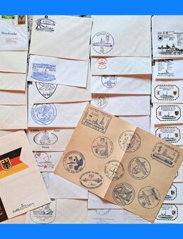 Ca. 68 St. Marine-Schiffspost mit Stempel v. Minenbooten - Dassel