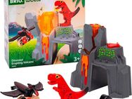 BRIO® Spielzeugeisenbahn-Erweiterung BRIO® WORLD, Dinosaurier-Vulkan mit Ausbruchsfunktion, (Set, 5-tlg), FSC® - schützt Wald - weltweit
