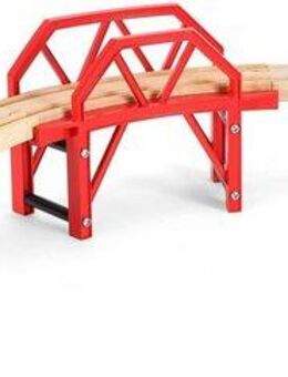 BRIO® Spielzeugeisenbahn-Brücke BRIO® WORLD, Bahnbrücke mit Auffahrten, FSC® - schützt Wald - weltweit