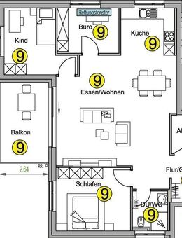 4.5 Zimmer- Erstbezug mit mit Balkon und Personenaufzug - Stimpfach