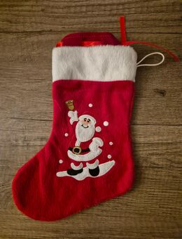 Weihnachtsstrumpf und Mütze rot - Bohmte