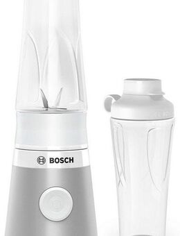 BOSCH Standmixer VitaPower Serie 2 MMB2111T, Mini-Mixer, 0,6l ToGo, 40.000 U/Min, weiß, 450 W, ToGo Flasche aus Tritan, Trinkdeckel, 4 Klingen, Made in Europe
