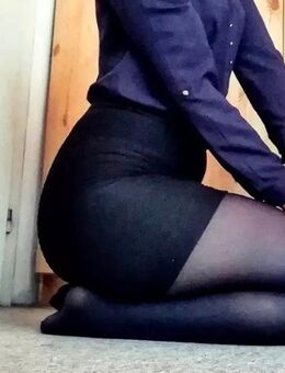 Modische Stütz Strumpfhose, 50 DEN, Schwarz, L/XL - München